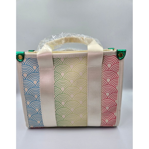 Kurt Geiger London Mini Kensington Tote Rainbow Wave‎ Top Handle Satchel - Picture 4 of 10